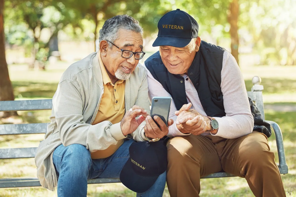 Veteran smiling while receiving home care support in Southeast Michigan